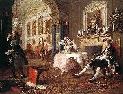 William Hogarth The Tete a Tete from the Marriage a la Mode series USA oil painting artist